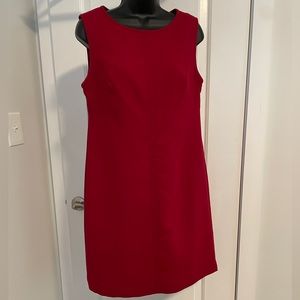 Talbots wool shift in lipstick red